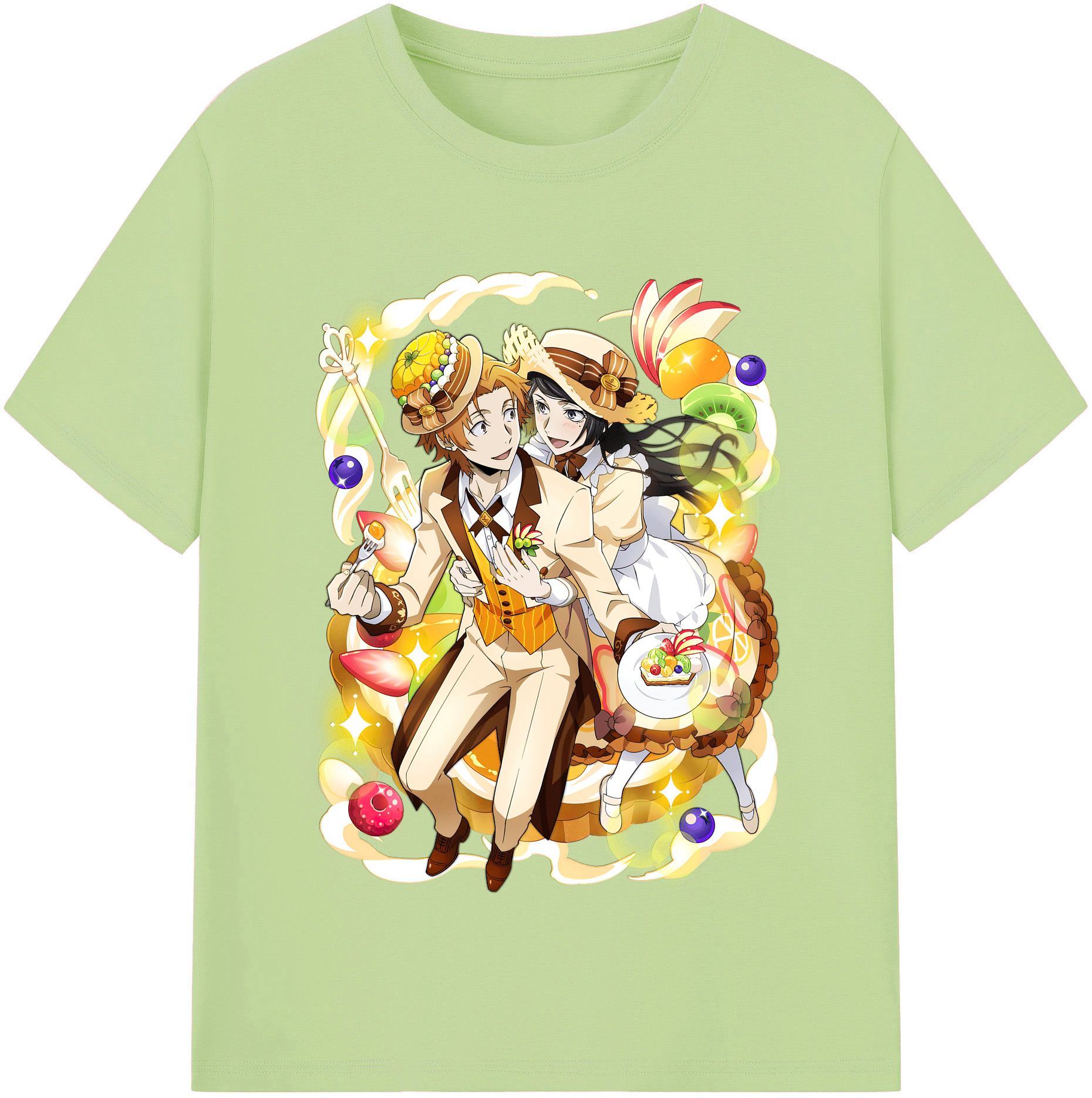 （画像用） 文豪ストレイドッグス Bungo Stray Dogs 綿100％半袖Tシャツ（フロントプリント）